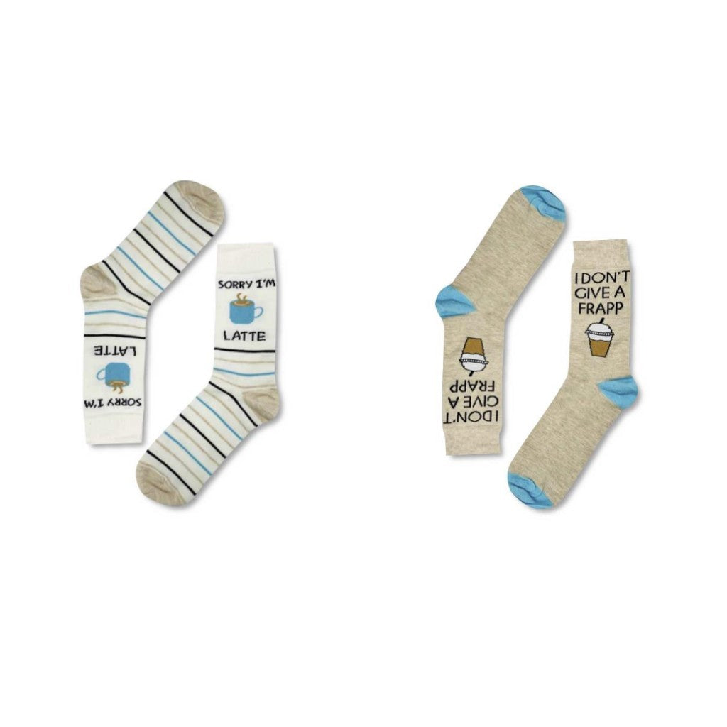 Urban Eccentric Coffee Lovers Socks (2 Pairs)