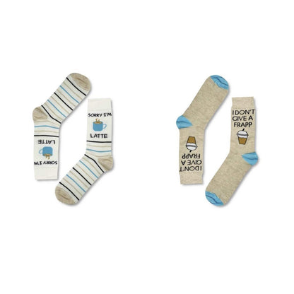 Urban Eccentric Coffee Lovers Socks (2 Pairs)