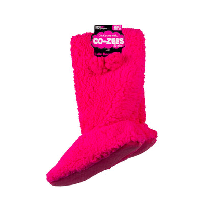 Sherpa Pom Pom Pop Pink Slipper Boots