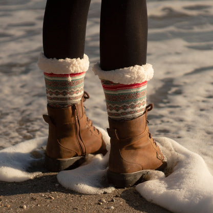 Sherpa White Slipper Socks