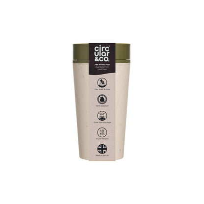 Circular & Co Circular Cream & Green Coffee Cup (12oz)