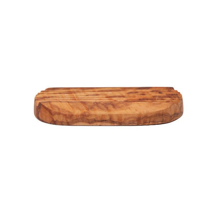 Eco Bath Olive Wood Ridged Soap Dish