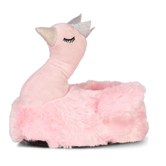 Pink Royal Swan Slippers
