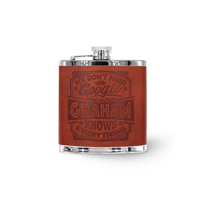 Personalised Hip Flask (Men's Names)