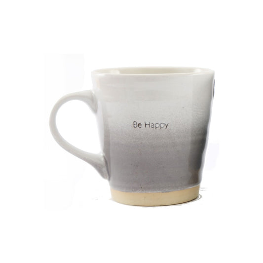 Grey Be Happy Mug