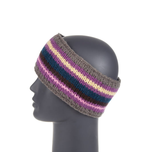 Himalayan Knitted Headband Purple