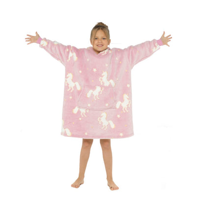 Unicorn Sherpa Blanket Hoodie (Kids)