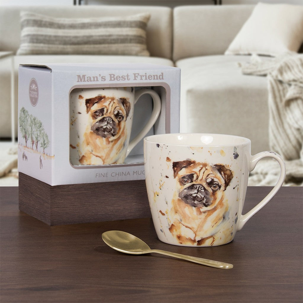 Illustrated Pug Mug