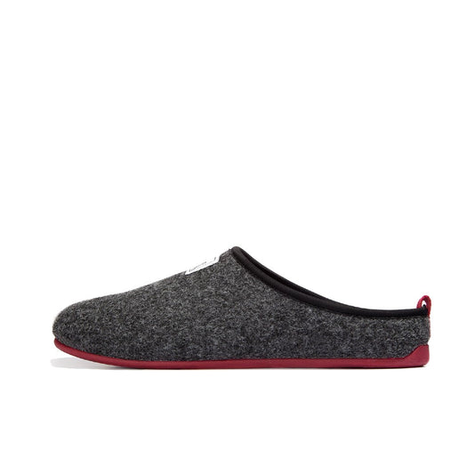 Mercredy Charcoal & Red Slippers
