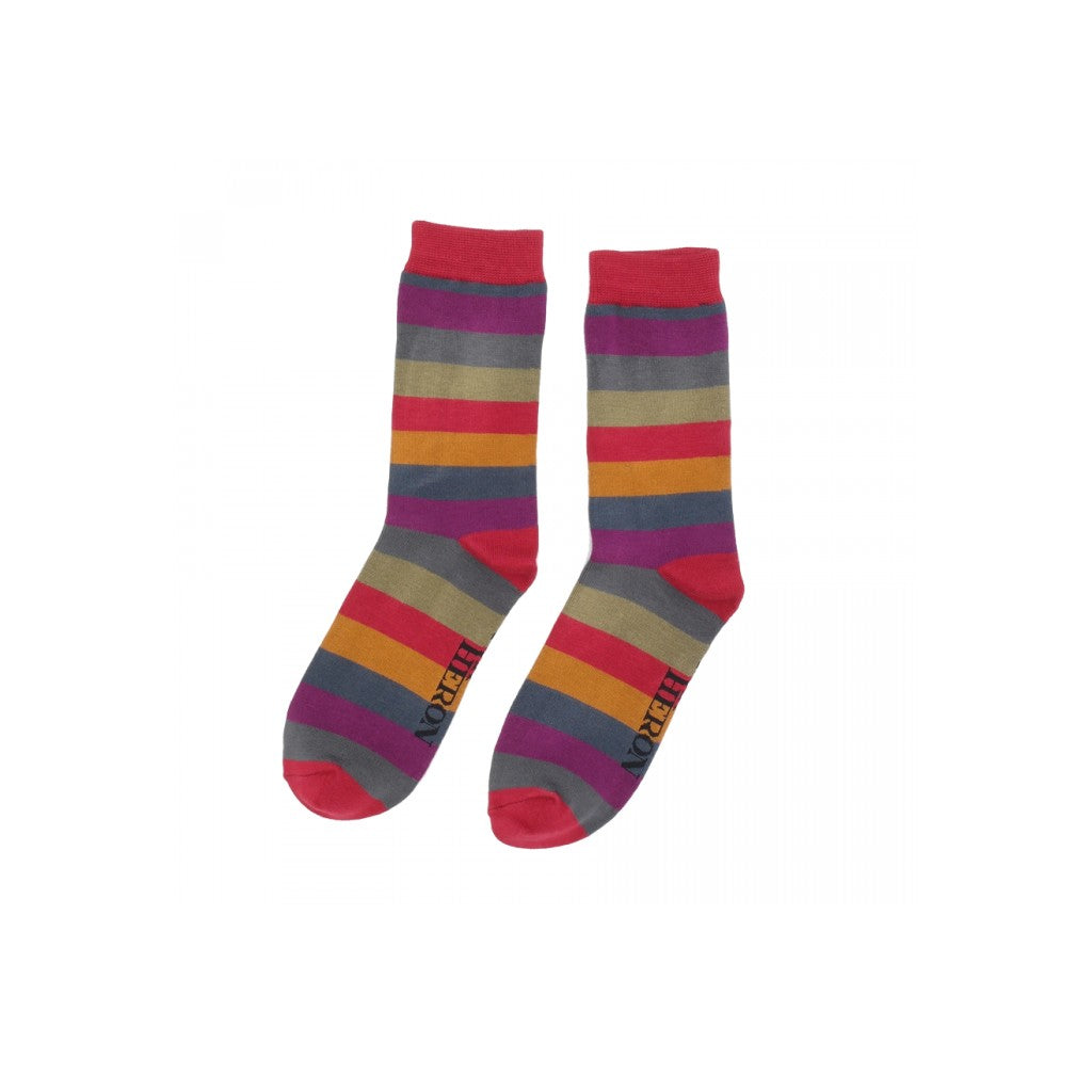 Mr Heron Dark Stripes Socks