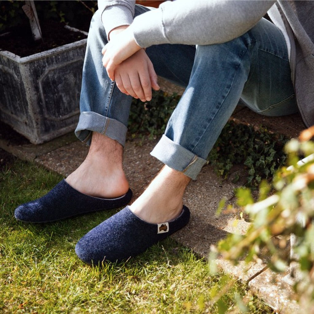 Gumbies Outback Navy & Grey Slippers