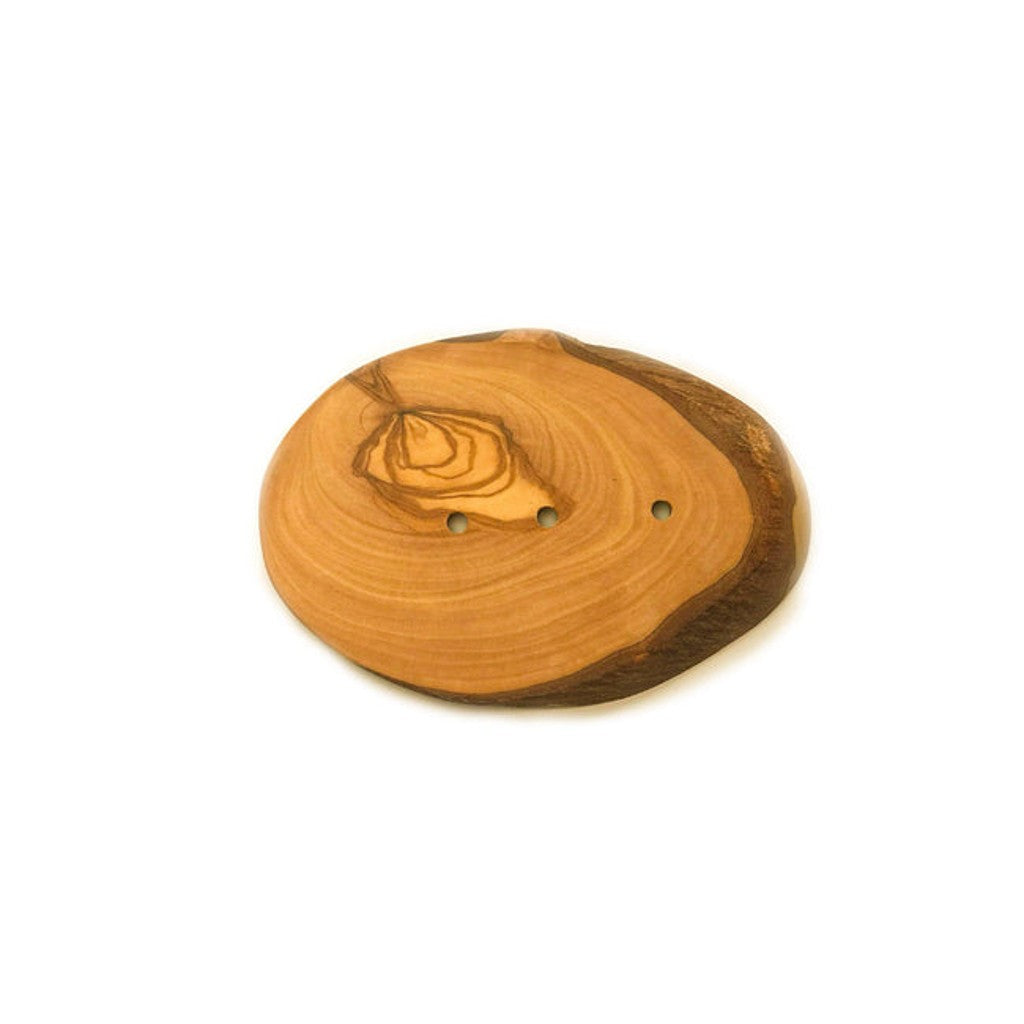 Eco Bath Olive Wood Leaf Soap Dish