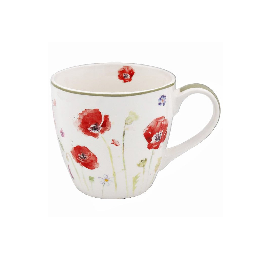 Illustrated Poppy Field Mug