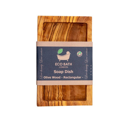 Eco Bath Olive Wood Rectangle Soap Dish