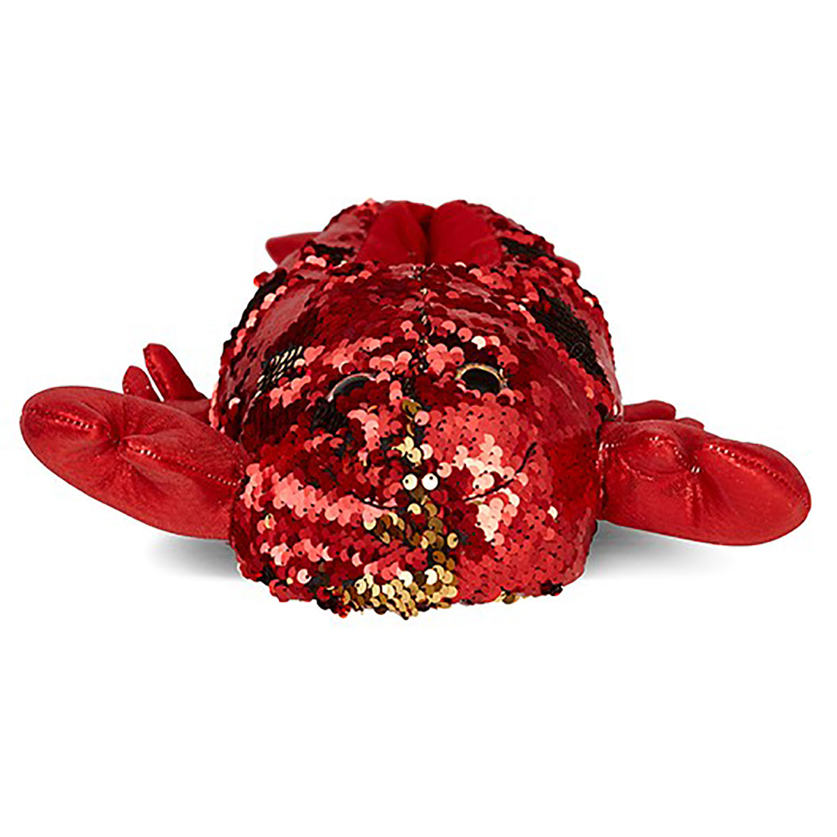 Red & Gold Sequin Lobster Slippers