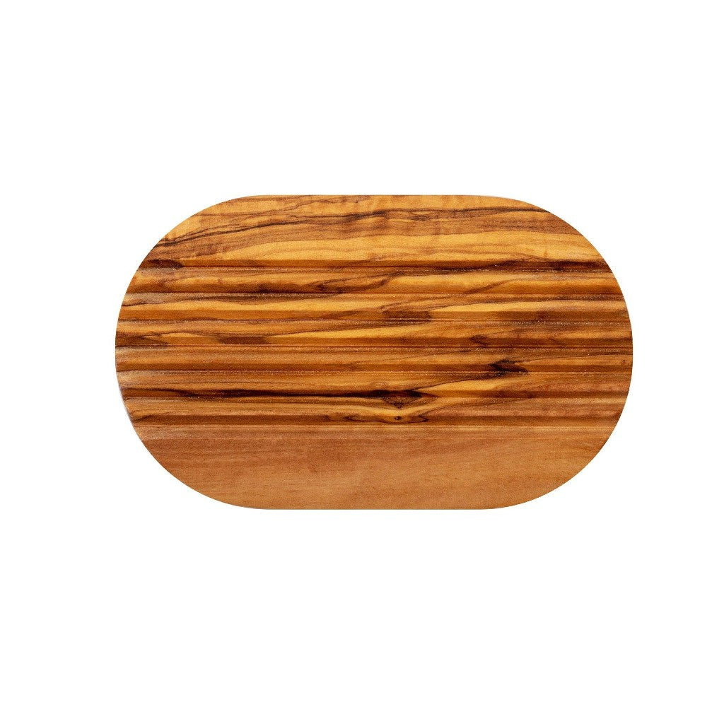 Eco Bath Olive Wood Ridged Soap Dish