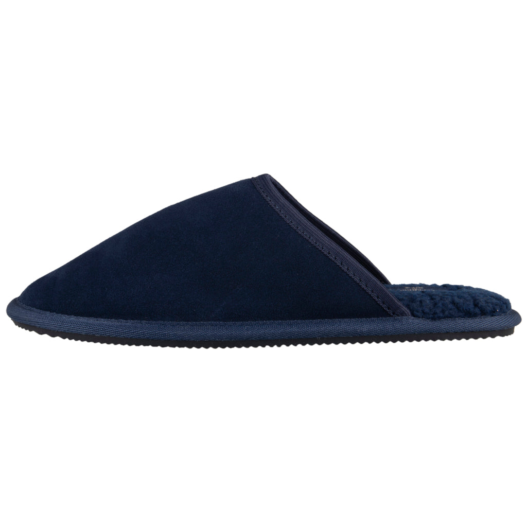 Superdry Navy Suede Mule Slippers