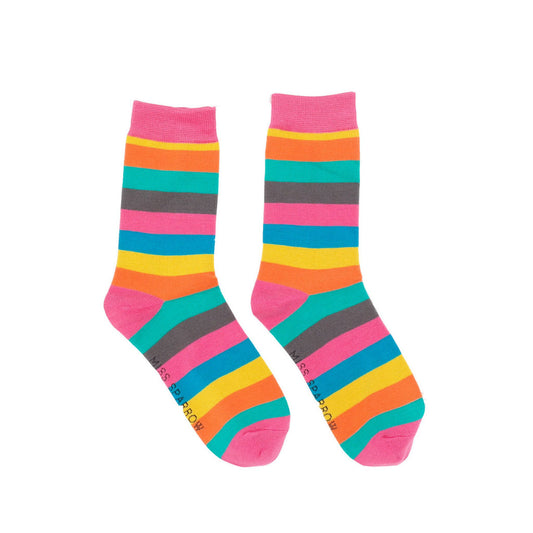 Miss Sparrow Bright Stripes Socks