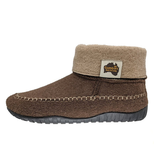 Gumbies Thredbo Chocolate & Cream Slipper Boots