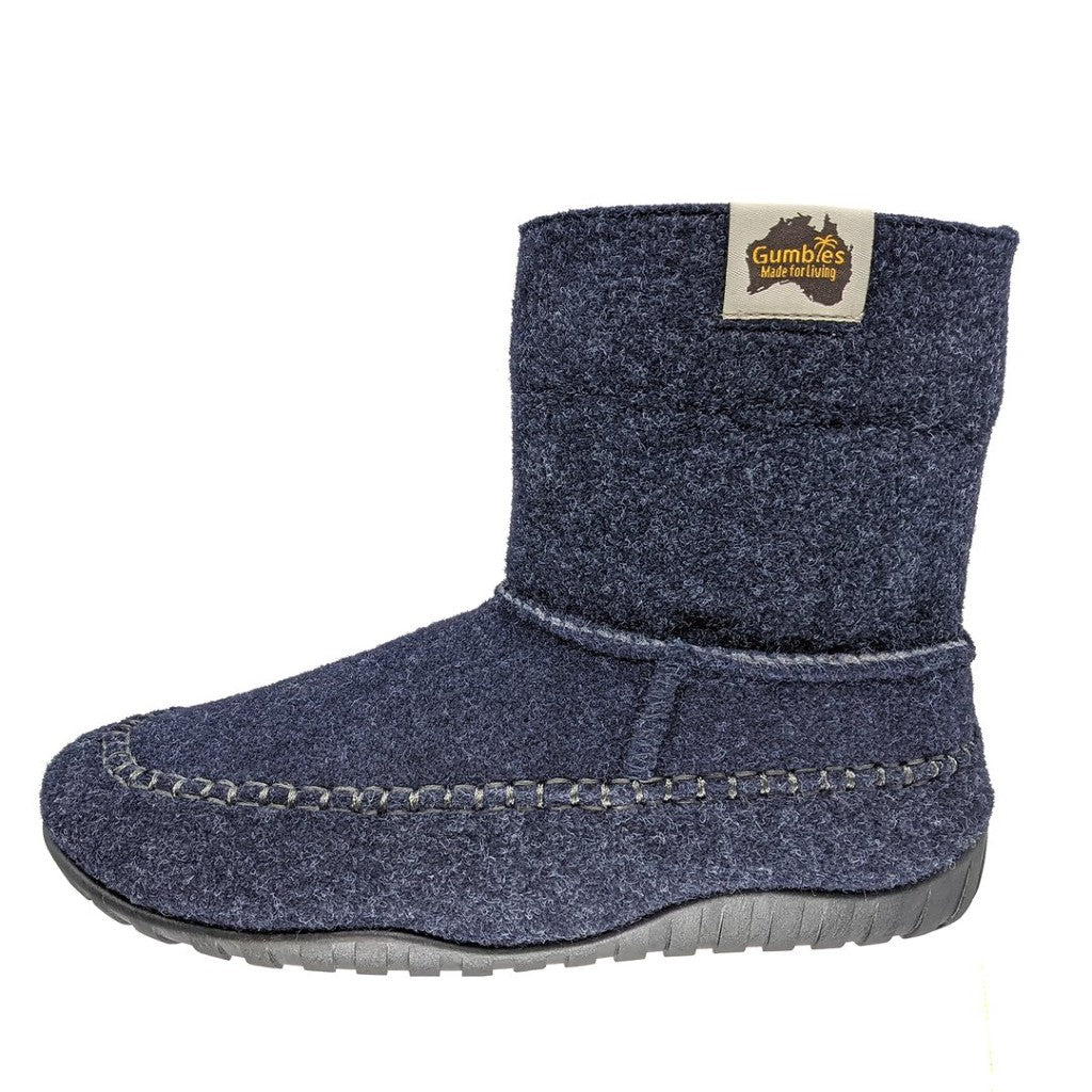 Gumbies Thredbo Navy & Grey Slipper Boots