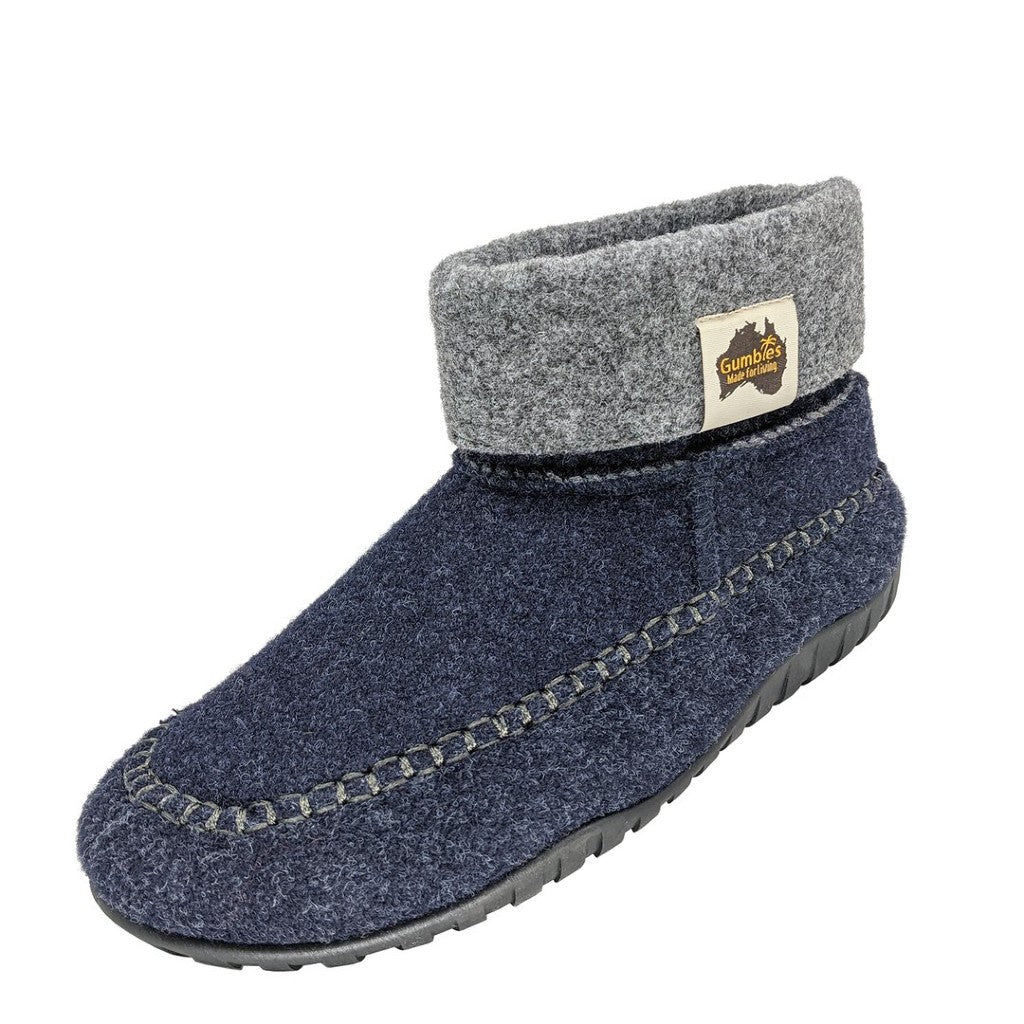 Gumbies Thredbo Navy & Grey Slipper Boots