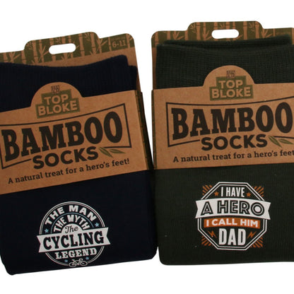 Bamboo Personalised Men's Name Socks