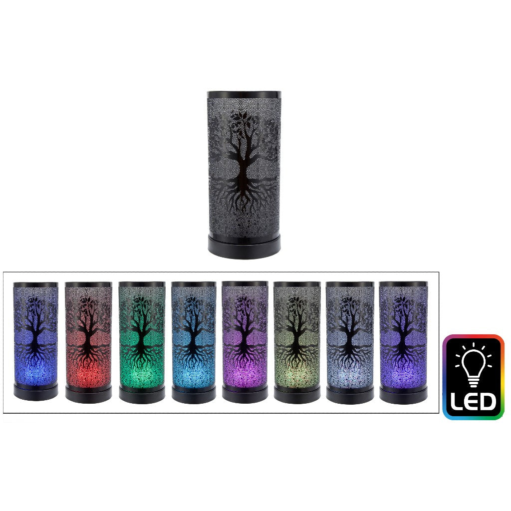 Black Tree of Life LED Aroma Diffuser Lamp