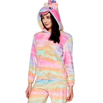 Unicorn Fleecy Pastel Rainbow Pyjamas