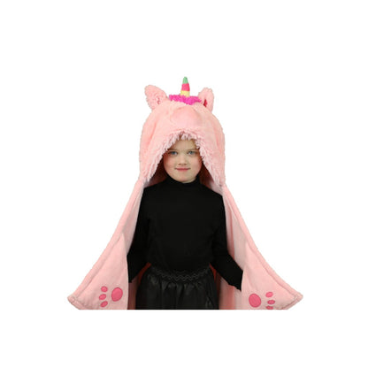 Unicorn Hooded Blanket