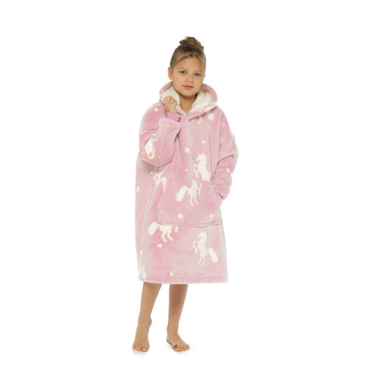 Unicorn Sherpa Blanket Hoodie (Kids)
