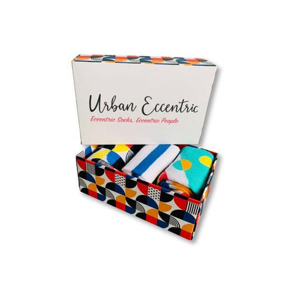 Urban Eccentric Funky Box Of Socks (3 Pairs)