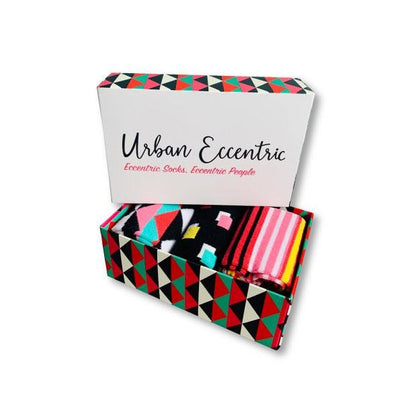 Urban Eccentric Snazzy Box Of Socks (3 Pairs)