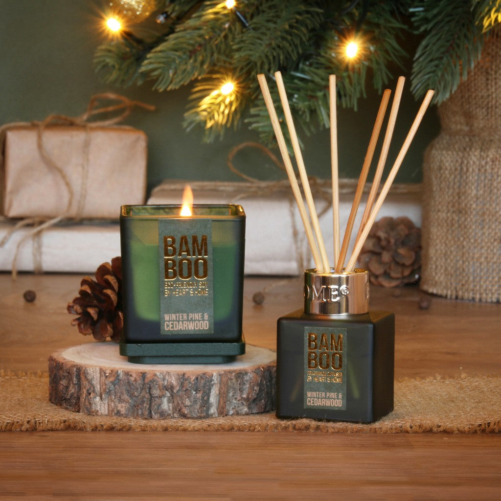 Winter Pine & Cedarwood Eco Soy Candle & Diffuser Gift Set