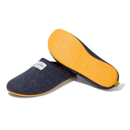 Mercredy Navy & Yellow Slippers